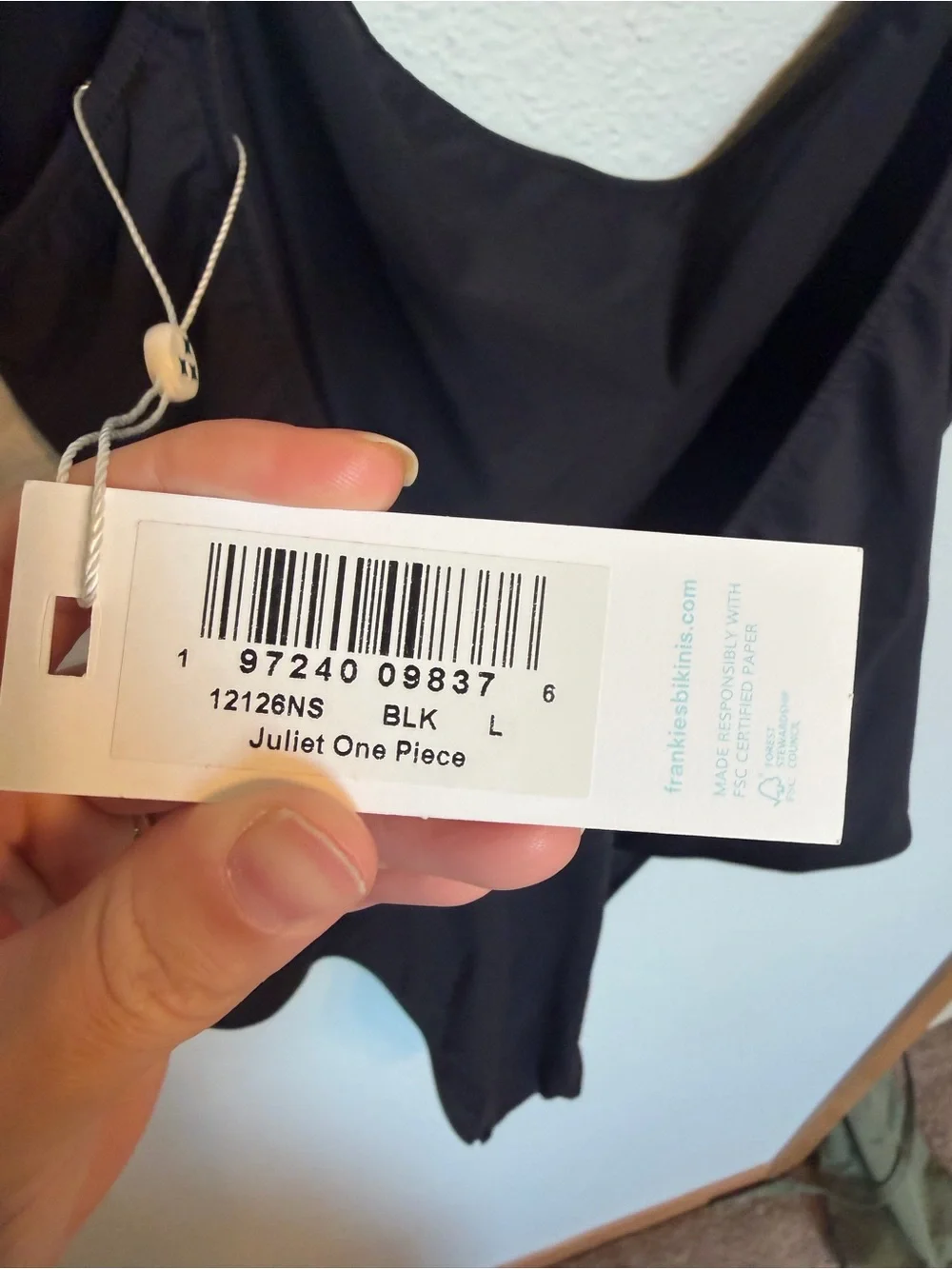 Frankie's Bikinis Navy Scoop One-Piece Swimsuit